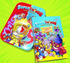 LIBRO DEL COLECCIONISTA DE COMICS SUPERTHINGS CAJA
